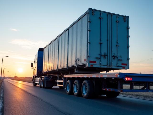 Step-deck trailer for tall freight