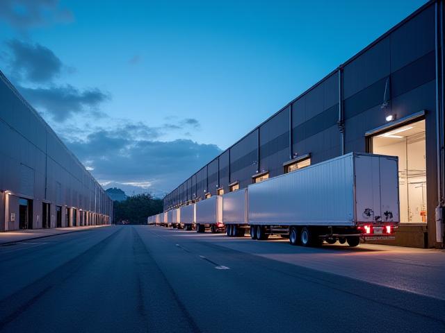 Secure transloading facility at the border