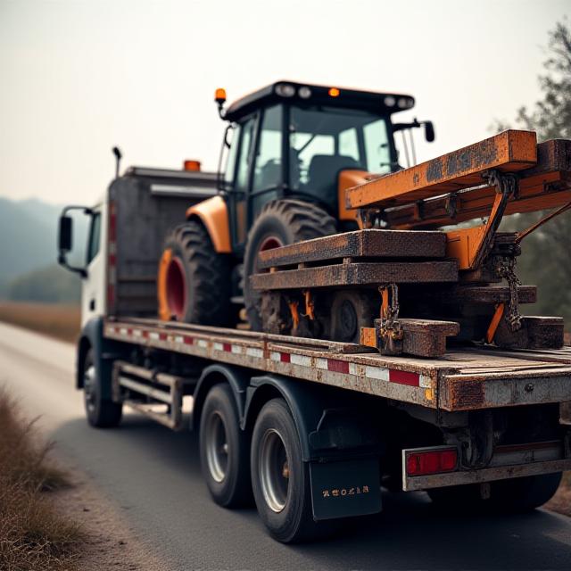 L&C Farms heavy truck hauling specialized equipment