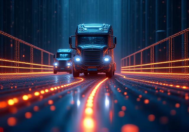 Advanced data security and encryption visualization in a logistics context